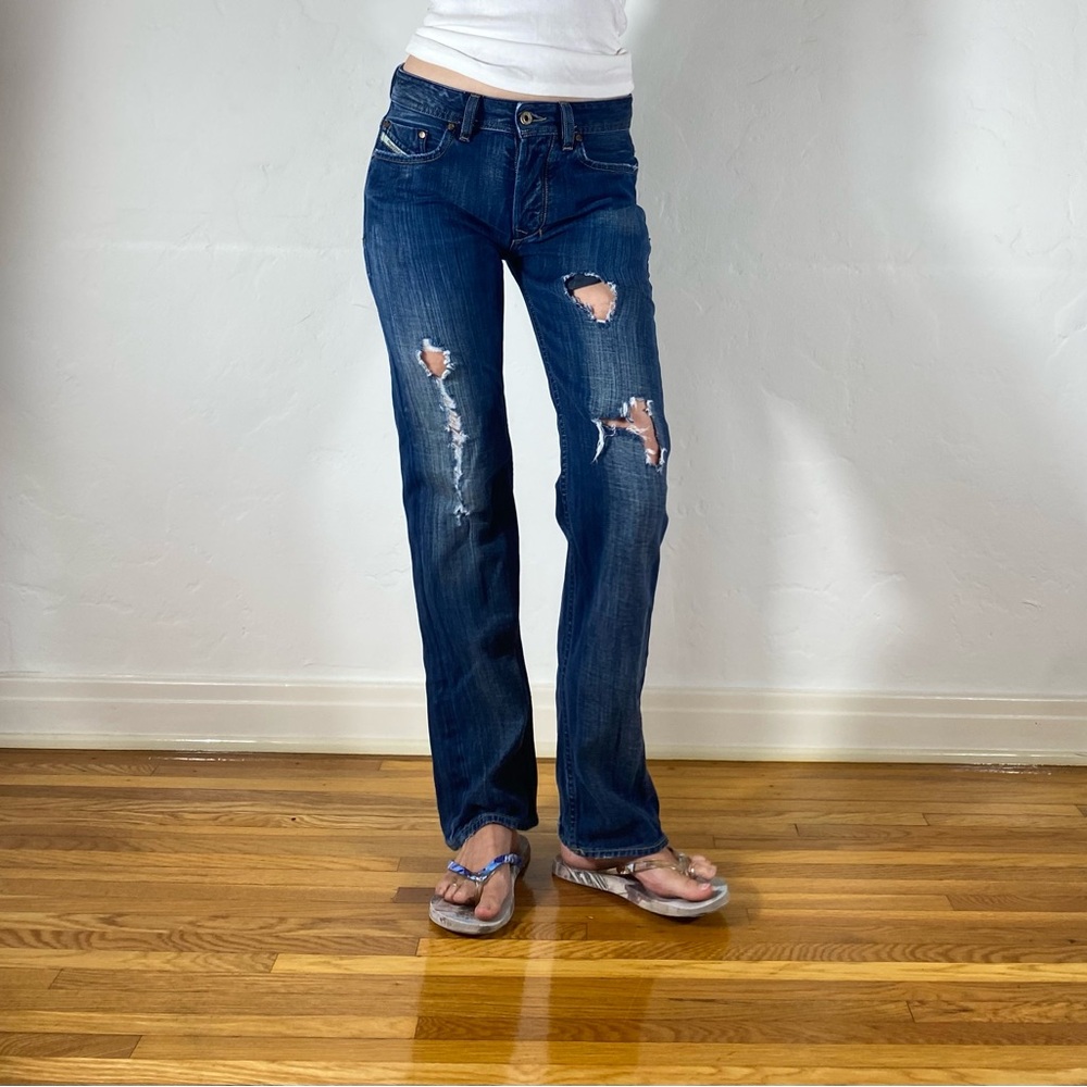 Diesel Women's Dark Blue Straight Leg Jeans